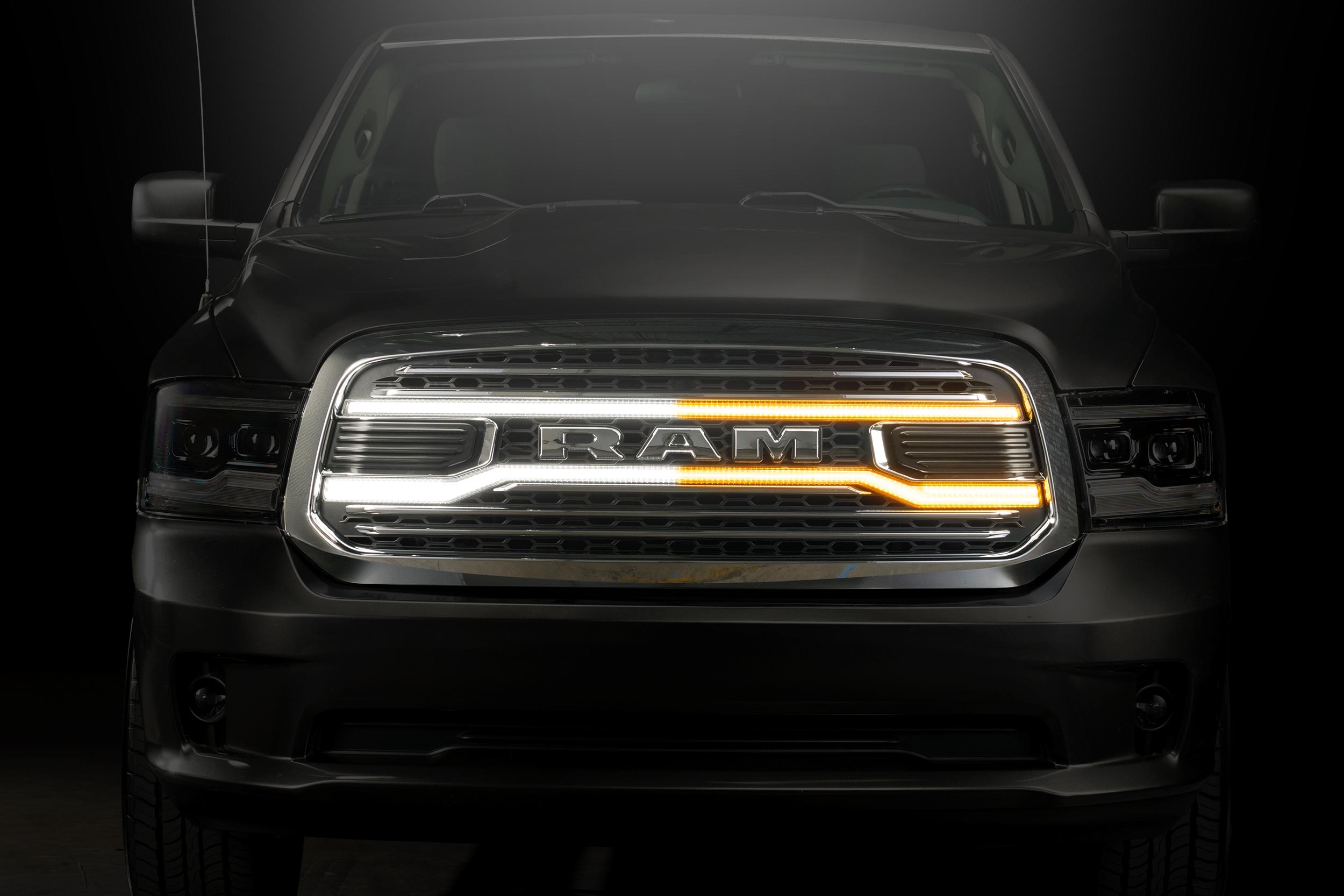 13-18 Dodge Ram 1500 XBG LED DRL Grille (Chrome)
